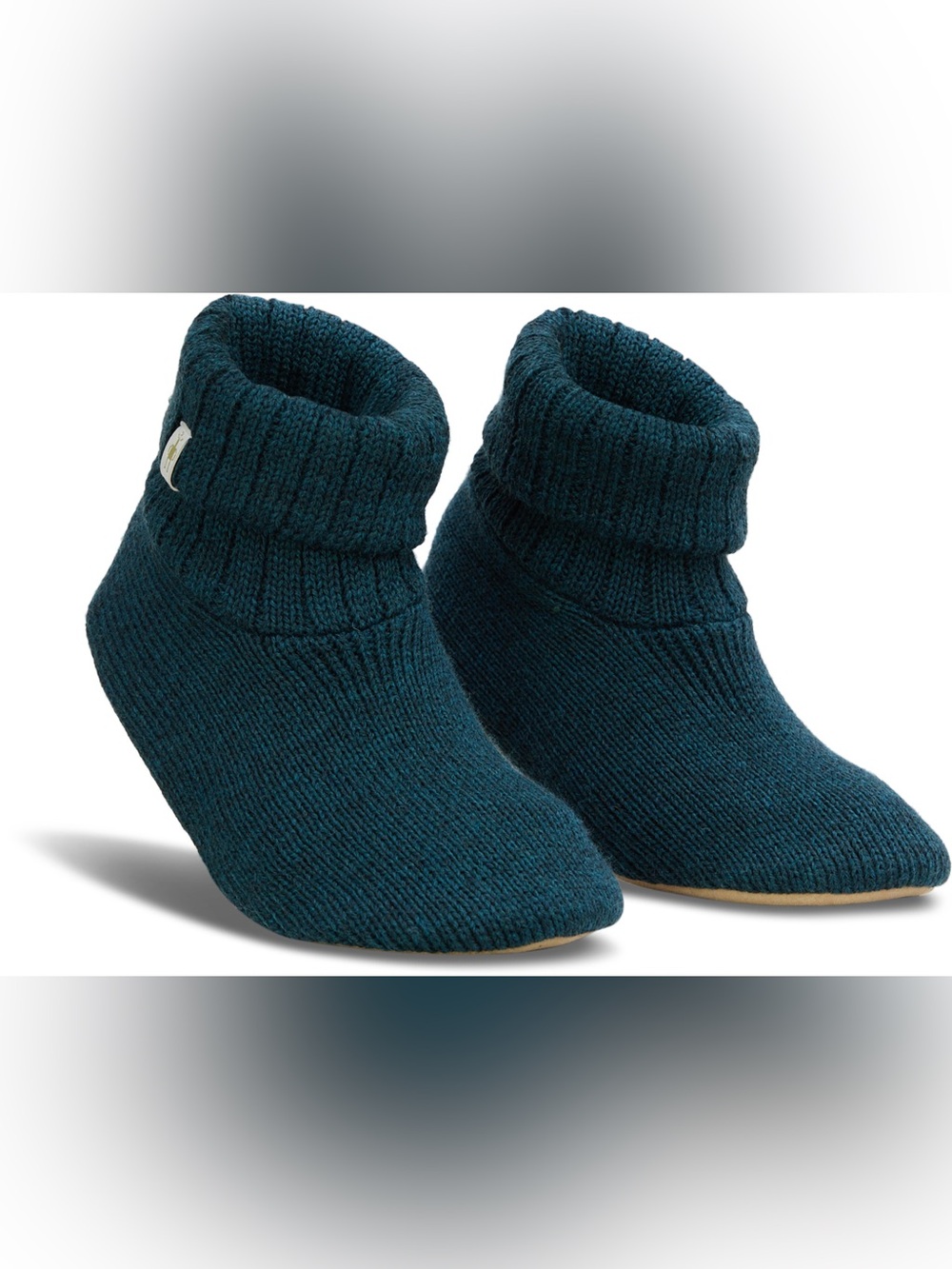 Smartwool Hudson Trail Slippers Wool Knit Women 8 Twilight Blue
